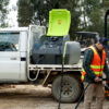 800L DieselCaptain Portable Diesel Fuel Tank Pod at work